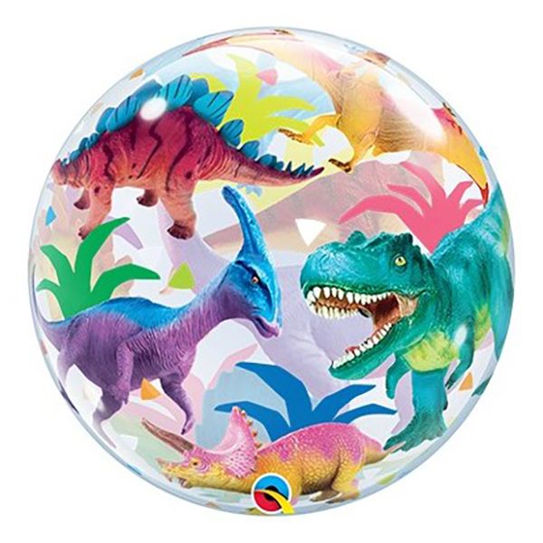 Luftballon mit Dinosauriern bunt